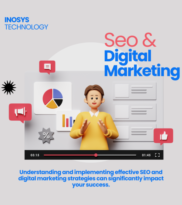 White Illustration SEO Digital Marketing Instagram Post